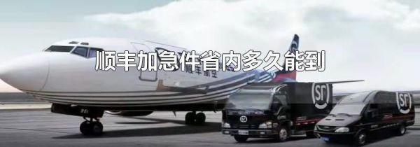 顺丰加急件省内多久能到