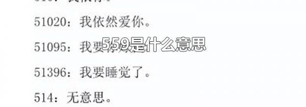559是什么意思
