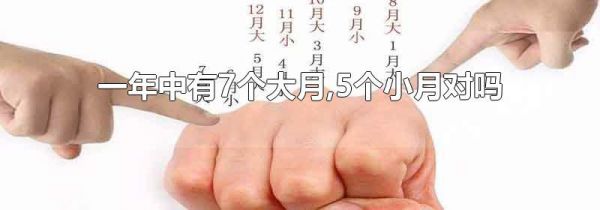 一年中有7个大月,5个小月对吗
