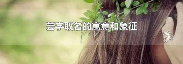 芸字取名的寓意和象征