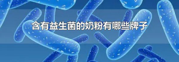 含有益生菌的奶粉有哪些牌子