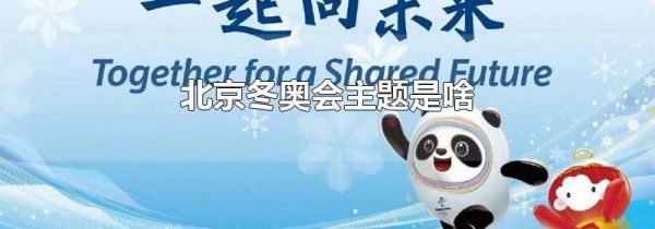 北京冬奥会主题是啥