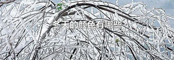 冬天的颜色有哪些