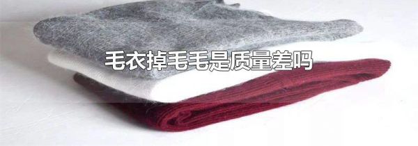 毛衣掉毛毛是质量差吗