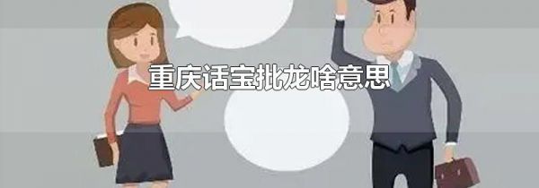重庆话宝批龙啥意思