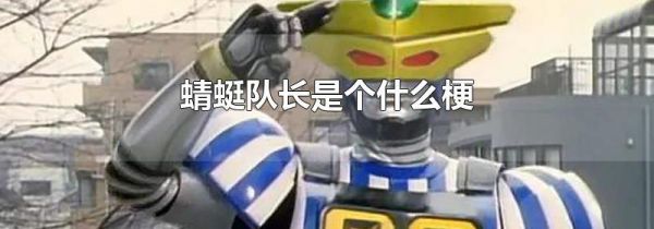 蜻蜓队长是个什么梗