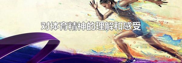 对体育精神的理解和感受