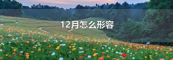12月怎么形容