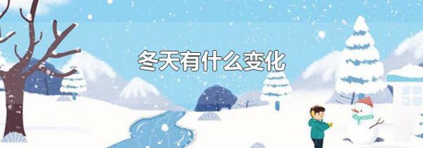 冬天有什么变化
