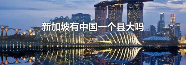 新加坡有中国一个县大吗