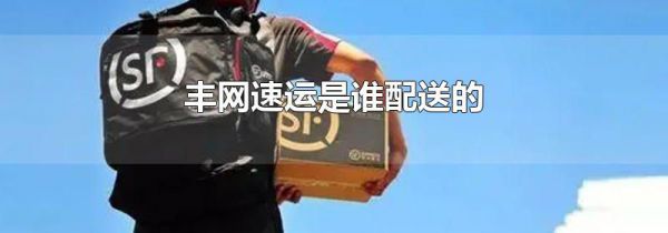 丰网速运是谁配送的