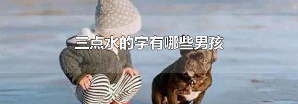 三点水的字有哪些男孩
