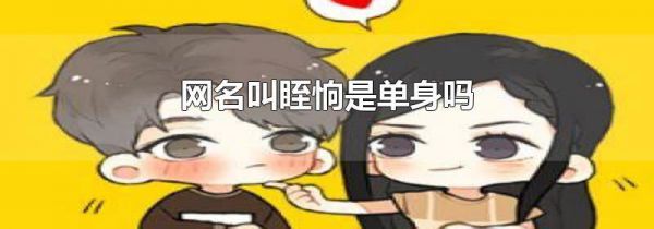 网名叫眰恦是单身吗