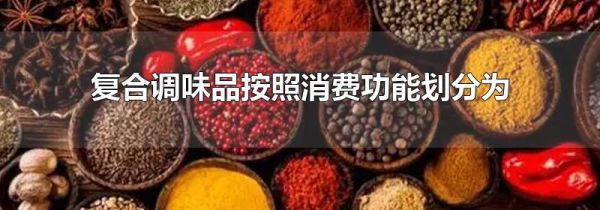 复合调味品按照消费功能划分为