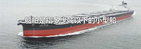 船舶是指多少吨以下的小型船