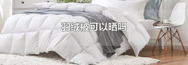 羽绒被可以晒吗