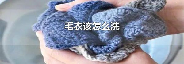 毛衣该怎么洗