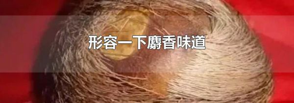 形容一下麝香味道