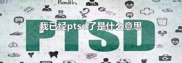 我已经ptsd了是什么意思