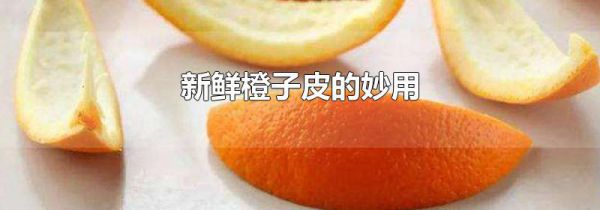 新鲜橙子皮的妙用