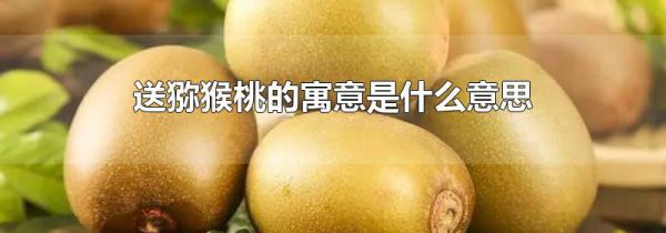 送猕猴桃的寓意是什么意思