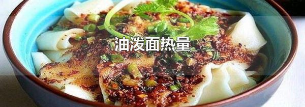 油泼面热量