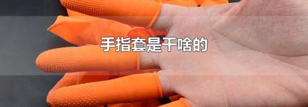 手指套是干啥的