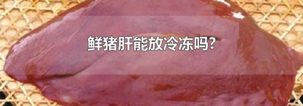 鲜猪肝能放冷冻吗?