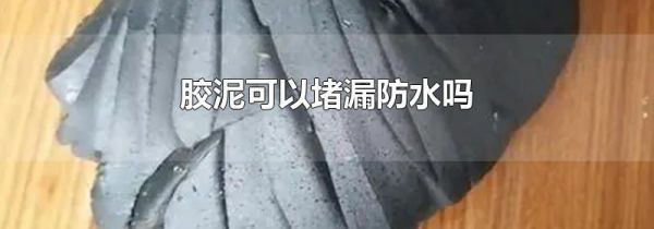 胶泥可以堵漏防水吗