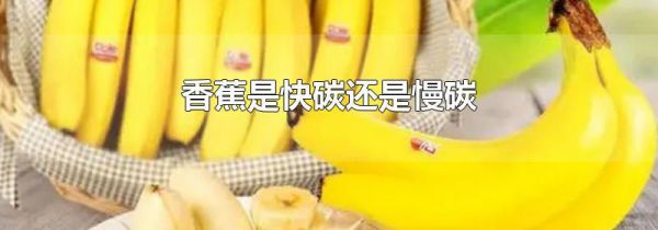 香蕉是快碳还是慢碳