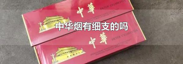 中华烟有细支的吗