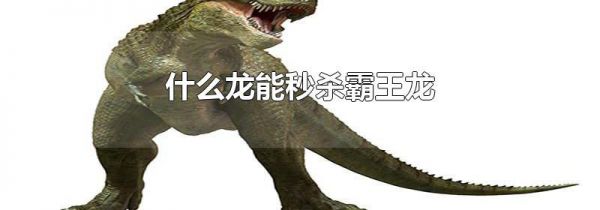 什么龙能秒杀霸王龙