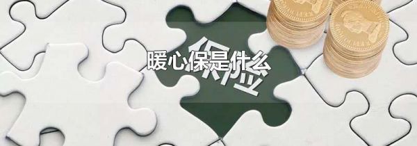 暖心保是什么