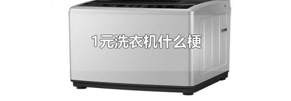 1元洗衣机什么梗