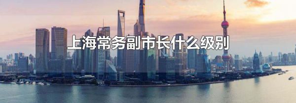 上海常务副市长什么级别