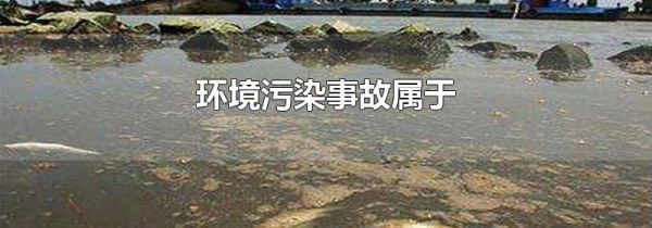 环境污染事故属于