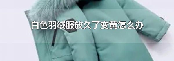 白色羽绒服放久了变黄怎么办