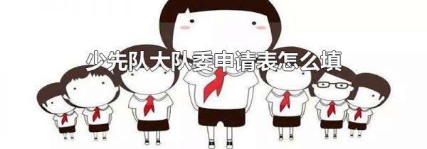 少先队大队委申请表怎么填