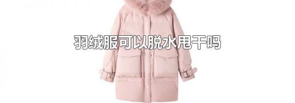 羽绒服可以脱水甩干吗