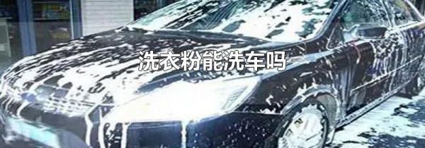 洗衣粉能洗车吗