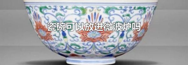 瓷碗可以放进微波炉吗