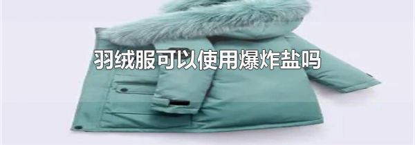 羽绒服可以使用爆炸盐吗