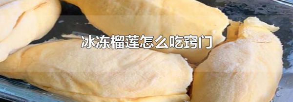 冰冻榴莲怎么吃窍门