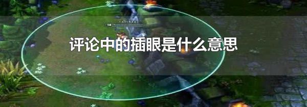 评论中的插眼是什么意思