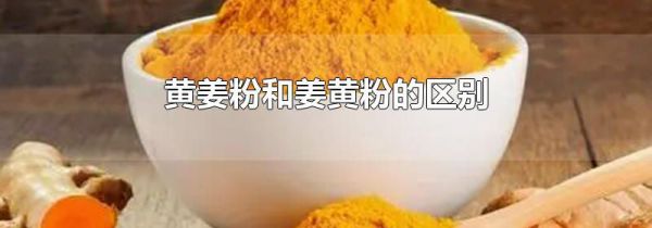 黄姜粉和姜黄粉的区别