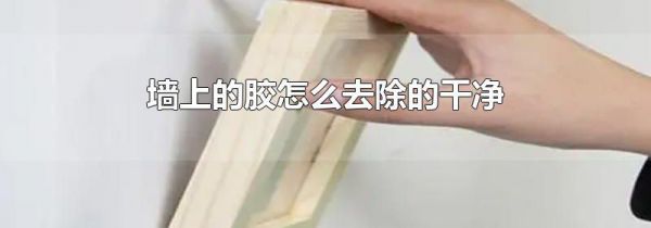墙上的胶怎么去除的干净