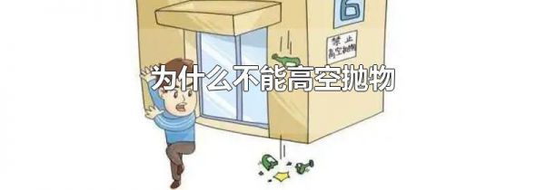 为什么不能高空抛物