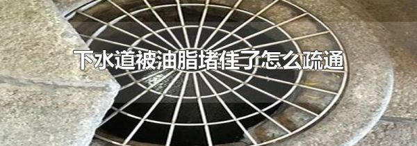 下水道被油脂堵住了怎么疏通