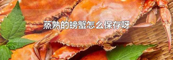 蒸熟的螃蟹怎么保存呀