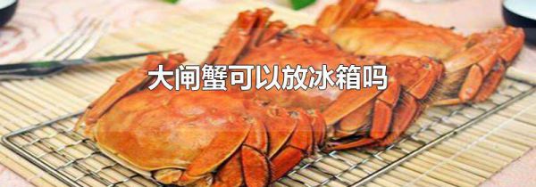 大闸蟹可以放冰箱吗
